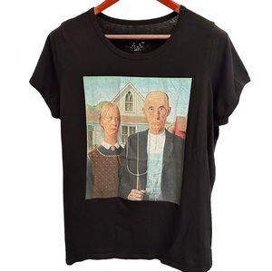 American Gothic Painting Tee XL